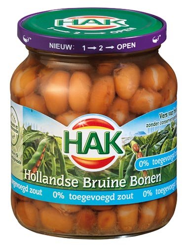 HAK Hollandse bruine bonen, zonder toegevoegd zout HAK Hollandse bruine bonen, zonder toegevoegd zout
