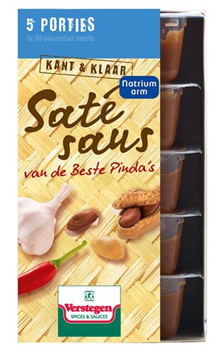 Verstegen Satésaus kant & klaar natriumarm Verstegen Satésaus kant & klaar natriumarm