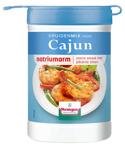 Verstegen Kruidenmix Cajun natriumarm Verstegen Kruidenmix Cajun natriumarm
