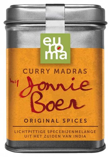 Jonnie Boer original spices, Curry Madras Jonnie Boer original spices, Curry Madras