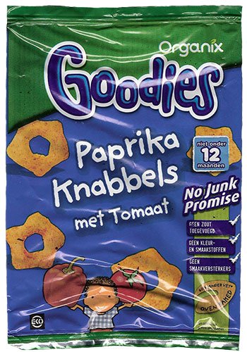 Organix Goodies paprika knabbels Organix Goodies paprika knabbels
