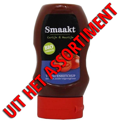 Smaakt Tomatenketchup zonder toegevoegd zout Smaakt Tomatenketchup zonder toegevoegd zout