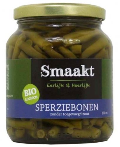 Smaakt Sperziebonen zonder toegevoegd zout Smaakt Sperziebonen zonder toegevoegd zout