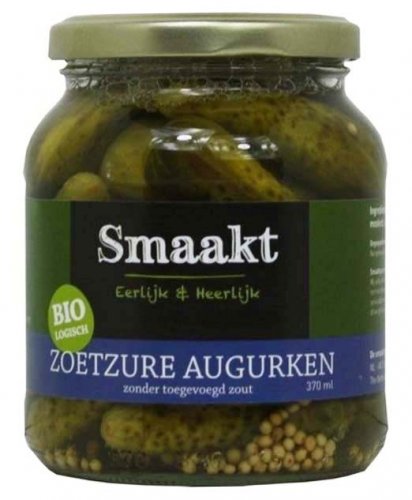 Smaakt Zoetzure augurken zonder toegevoegd zout Smaakt Zoetzure augurken zonder toegevoegd zout
