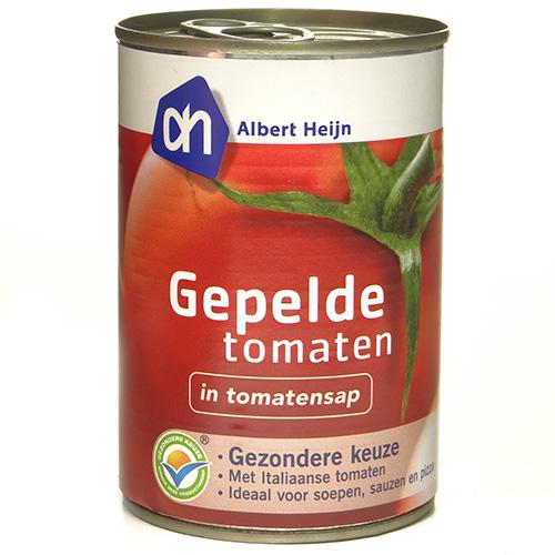 AH Gepelde tomaten in tomatensap AH Gepelde tomaten in tomatensap