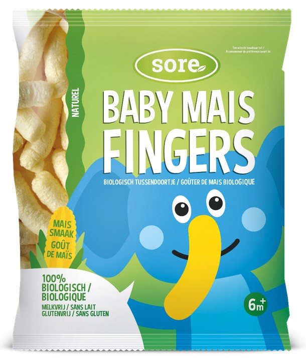 Junior Baby mais fingers naturel Junior Baby mais fingers naturel