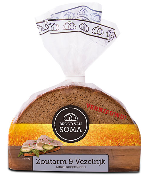 SOMA Zoutarm & Vezelrijk roggebrood SOMA Zoutarm & Vezelrijk roggebrood