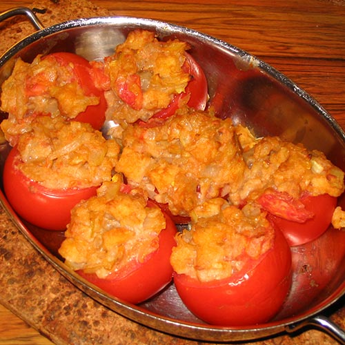 Kaasgevulde tomaten