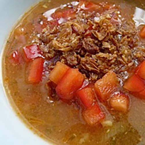 Pittige tomatensoep