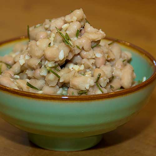 Witte bonensalade